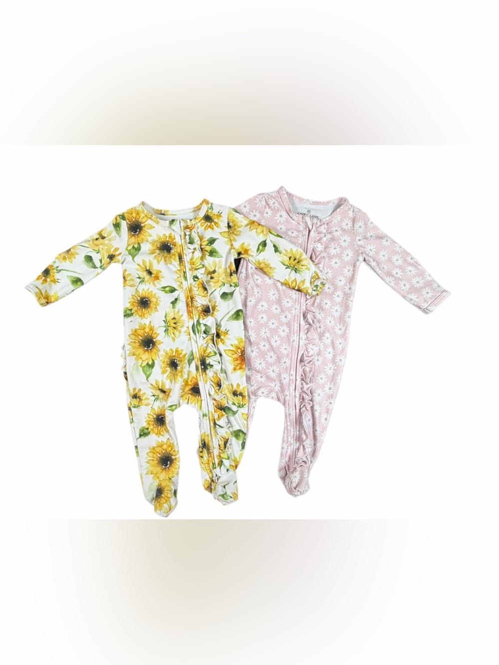 CADEN LANE Zippered Baby Footie Pajama Bundle - 0-3M